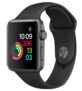 Wieder da! Apple Watch Series 2 42 mm Smart Watch mit Sportband in Grau/Schwarz für nur 381,65 Euro