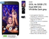 Vodafone-Netz! Allnet-Flat mit 2GB bis 42 MBit nur 24,99 Euro monatlich – dazu Alcatel 4S 32GB mit VR-Brille und Teufel Soundbar für 29,- Euro