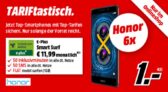 E-Plus Smart Surf für nur mtl. 11,99 Euro + Honor 6X (Dual-Sim) Smartphone einmalig nur 1,- Euro