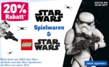 20% Rabatt auf alle Star Wars Produkte (inkl. Lego) bei Toys’R’Us