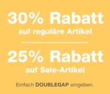 GAP Onlineshop: 30% Rabatt auf reguläre Ware & 25% Rabatt auf Sale