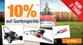 10% Rabatt auf alle Artikel der Kategorie Gartengeräte im Plus Onlineshop