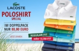 Nur bis morgen! Lacoste Poloshirts für nur 50,- Euro – noch besser: beim Kauf von 2 Stück ab 75,95 Euro inkl. Versand