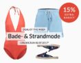 Satte 15% oben drauf auf Bade- & Strandmode bei Engelhorn
