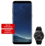 Top! mobilcom-debitel Telekom Allnet Flat mit 2GB Daten für mtl. 29,99 Euro + Samsung Galaxy S8 + Gear S3 Smartwatch für einmalig 99,- Euro