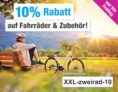 10% Rabatt auf die gesamte Kategorie Fahrräder bei GartenXXL
