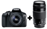Canon EOS 1300D (18 Megapixel,WLAN) und Objektive 18-55mm und 75-300mm nur 399,- Euro(Vergleich 519,-)