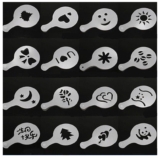 16 verschiedene Milchschaum-Dekorationsschablonen für nur 65 Cent inkl. Versand