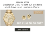 20% Extra-Rabatt auf über 110 bereits reduzierte Schmuckstücke im Christ Onlineshop