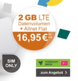 mobilcom-debitel Telekom Magenta Mobil S mit Allnet- und SMS-Flat + 2GB Daten (Friends mit 4GB) für nurm 16,95 Euro