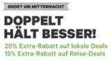Nur heute: 20% Rabatt auf Lokale Deals und 15% auf Reisedeals bei Groupon