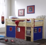 Elfo Hochbett Martin inkl. Vorhang-Set und Rollrost für nur 114,- Euro inkl. Lieferung