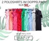 Doppelpack Gant Modische Pique-Poloshirts ab 80,- Euro inkl. Versand