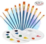 LiSmile 12 Künstlerpinsel mit 2 Mischpaletten für nur 5,59 Euro