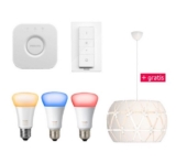 Philips Hue White&Color E27 Starterset + Philips myLiving Sandalwood Pendelleuchte nur 164,95 Euro inkl. Versand
