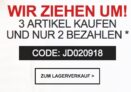 Bei Jeans-Direct jetzt 3 Artikel kaufen – aber nur 2 bezahlen