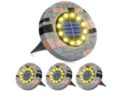 4er Pack Biling Solar Bodenleuchten mit 12 LEDs für nur 11,49€