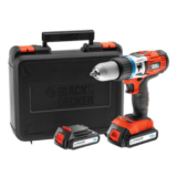Black & Decker Akku Schlagbohrschrauber + 2. Li-Ionen Akku + Koffer für nur 99,99 Euro inkl. Versand (Preisvergleich: 145,- Euro)