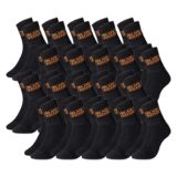 20er-Pack BLACK+DECKER Unisex Sportsocken für nur 30€ (statt 38€)