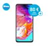 Samsung Galaxy A70 Dualsim mit Blau Allnet XL 2018 Classic (5GB LTE) + 80,- Euro Adidas Gutschein nur 19,99 Euro mtl.