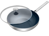 Blue Diamond Triple Steel Wokpfanne mit Deckel für 25,90€
