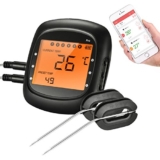 TOPELEK Bluetooth Fleischthermometer mit 2 Sonden für nur 21,99 Euro
