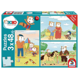 Schmidt Spiele Bobo Siebenschläfer „Auf ins Abenteuer“ Kinderpuzzles (3 x 48 Teile) für nur 7,15€ (statt 11,70€)