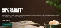 20% Rabatt auf die gesamte Bestellung beim Kauf von zwei oder mehr Produkten bei The Body Shop