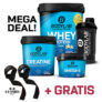 1 kg Bodylab Whey Protein, 500g Kreatin & 120 Omega-3 Kapseln + Shaker & Zughilfen für 39,88€