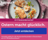 Bofrost: 15€ Neukundengutschein ab 45€ Bestellwert