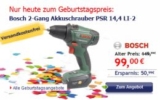 [AMAZON] Bosch 2-Gang Akkuschrauber PSR 14,4 LI-2 mit PowerControl für nur 93,01 Euro inkl. Versandkosten!