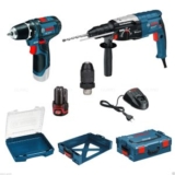Bosch Bohrhammer GBH 2-28 DFV + Akku-Bohr-Schrauber GSR 10,8-2-LI für zusammen nur 269,90 Euro!
