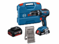 Bosch GSB 18V-55 BL Akku-Schlagbohrschrauber mit Bitset & Akkus für 175,90€
