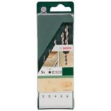 5-teiliges Bosch Holzbohrer-Set mit 1/4 Zoll-Sechskantschaft für nur 8,79€ (statt 11€) – Prime