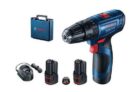 Bosch Professional GSB 120-LI Akkuschrauber mit 2 Akkus und Koffer für nur 81,50€ inkl. Versand (statt 105€)