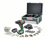 Bosch PSR 14.4 Li – 2 Bohrschrauber, 2 Akkus, 241-tlg Zubehör-Set und Toolbox als B-Ware für nur 109,- Euro inkl. Versand