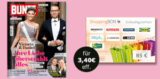 Nur 500 Mal! 26 Ausgaben (Halbjahresabo) der Bunten für nur 3,40 Euro dank 85,- Euro ShoopingBon!