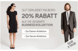 20% Rabatt auf die gesamte Business-Kollektion bei C&A