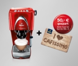 [TCHIBO] Tipp! Cafissimo Classic Hot Red + 50,- Euro Tchibo Geschenkkarte für zusammen nur 89,- Euro inkl. Versand
