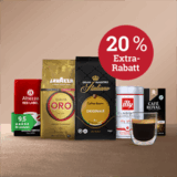 20% Extra-Rabatt auf über 200 verschiedene Kaffeesorten bei cafori.com
