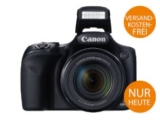 CANON PowerShot SX530 HS Kompaktkamera (16 Megapixel, 50x opt. Zoom, Back Illuminated CMOS Sensor, WLAN, 24-1200 mm Brennweite, Bildstabilisator) in Schwarz für nur 194,- Euro inkl. Versand