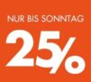 25% Extra-Rabatt auf Taschen, Reisegepäck, Shirts und Frottierwaren bei Galeria