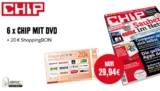 Halbjahresabo der CHIP mit DVD durch einen 20,- Euro ShoppingBON für effektiv nur 9,94 Euro