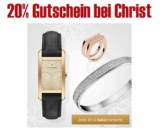 Nur heute: 20% Rabatt auf alle Fashion-Marken bei Christ – z.B. Boss, CK, MK oder Burberry