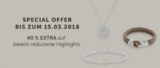 40% Extra-Rabatt auf ausgewählte bereits reduzierten Sale-Highlights im Christ Onlineshop