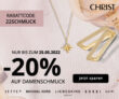 20% Rabatt auf über 6.700 Uhren-/Schmuck-Artikel für Damen bei CHRIST