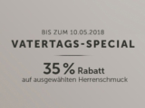 35% Rabatt auf ausgewählten Herrenschmuck bei Christ