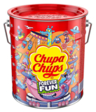 Chupa Chups Best of Lollipop-Eimer (150 Lutscher in der Pop-Art Metalldose) für 19,99€ – Prime