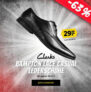 Clarks Bampton Lace Casual Herren Lederschuhe für nur 33,94 Euro inkl. Versand