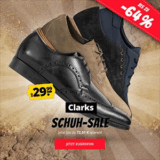 Großer Clarks Schuh-Sale bei SportSpar mit bis zu 64% Rabatt